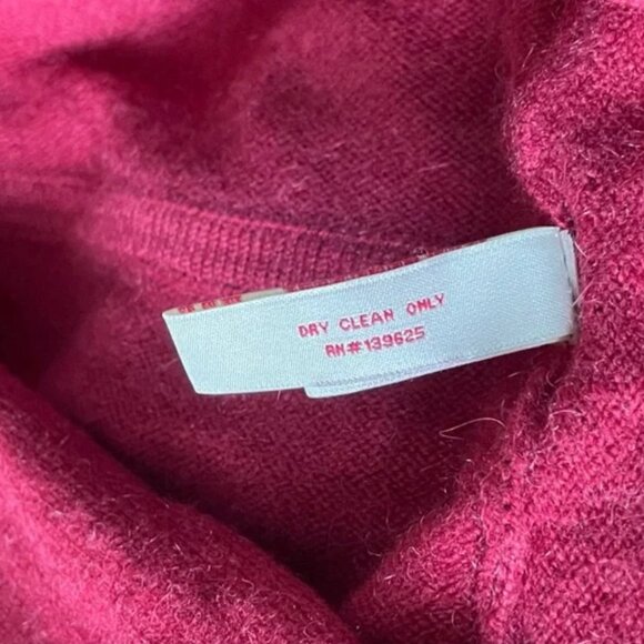 New! Red Envelope Red 100% Cashmere Cocoon Cardigan Sweater 47184 - Picture 13 of 13